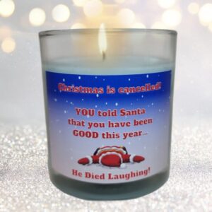 Christmas is Cancelled Candle
